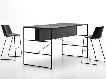 20.VENTI HIGH - Rectangular wood fibre High meeting table with cable management by MDF Italia - view 3